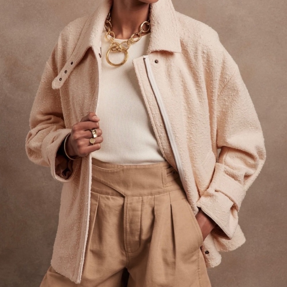 NWT Banana Republic Ivory Short Autumn Winter Spring Jacket (size M)